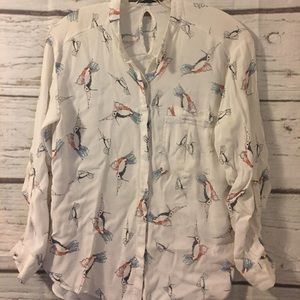 Zara Basic Collection Sz S lightweight blouse
